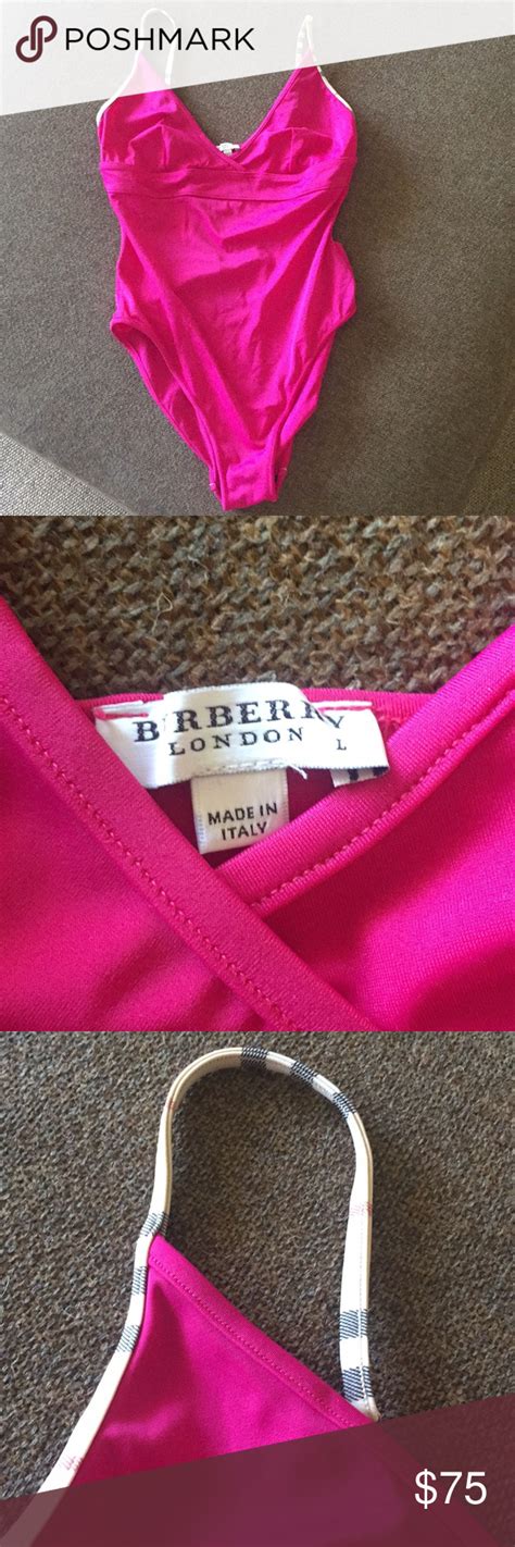 pink burberry bathing suit|Burberry bathing suits women.